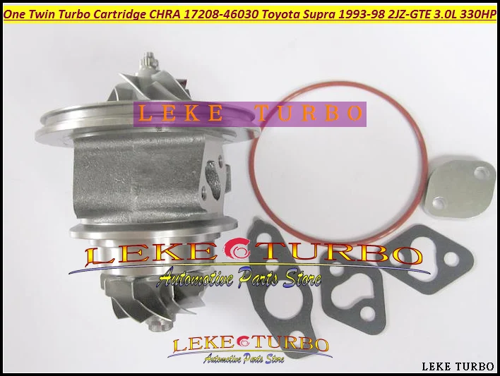 Один двойной турбокартридж CHRA CT20 17208-46030 17208 46030 Турбокомпрессор Для TOYOTA Supra JZA80 1993-98
