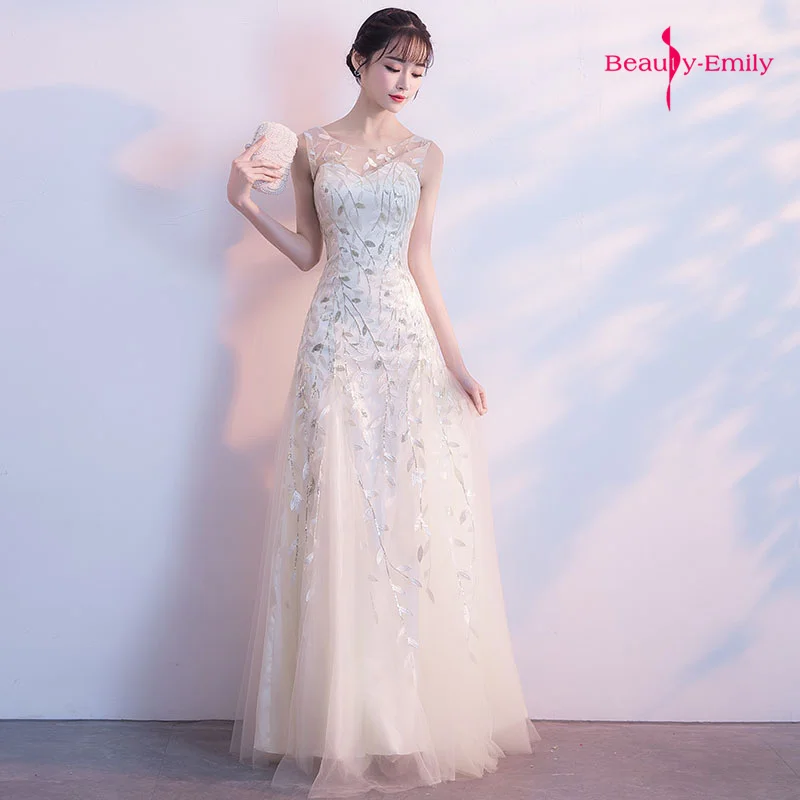 Женское длинное платье подружки невесты плиссированное из тюля с круглым