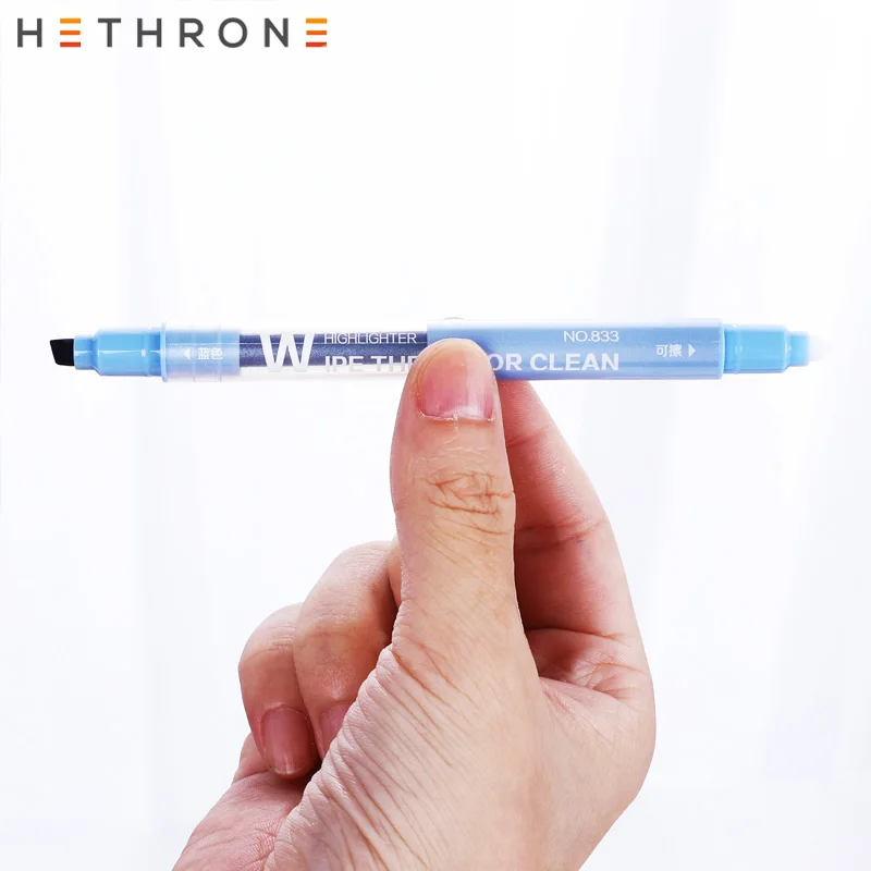 Hethrone 10 шт./партия стираемый маркер ручка цветная милая с двойной головкой