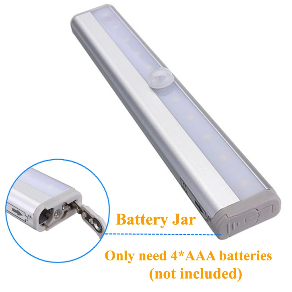 Лампа для шкафа инфракрасная 5 В 10 светодиодов|light wireless|lighting wardrobelight night |