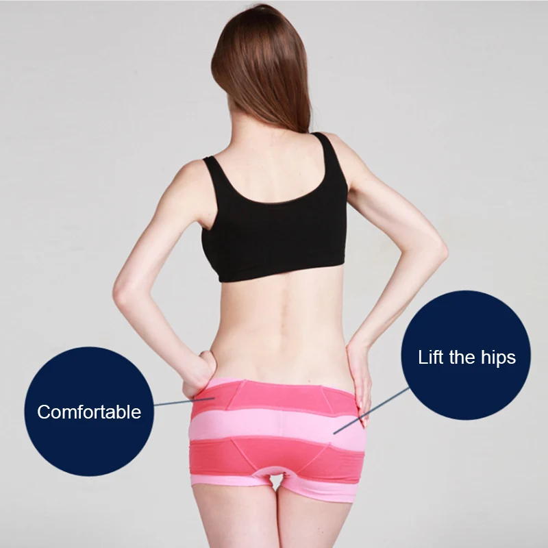 Для женщин Корректирующее белье трусы с вкладышами на ягодицы подъемник трусики