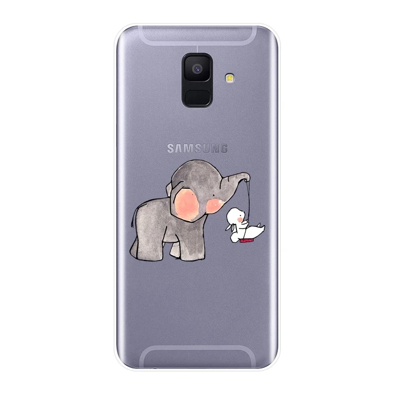 Чехол для Samsung Galaxy A6 A7 A8 2018 A3 A5 2016 2017 Мягкий силиконовый чехол Plus 2018|Бамперы| |