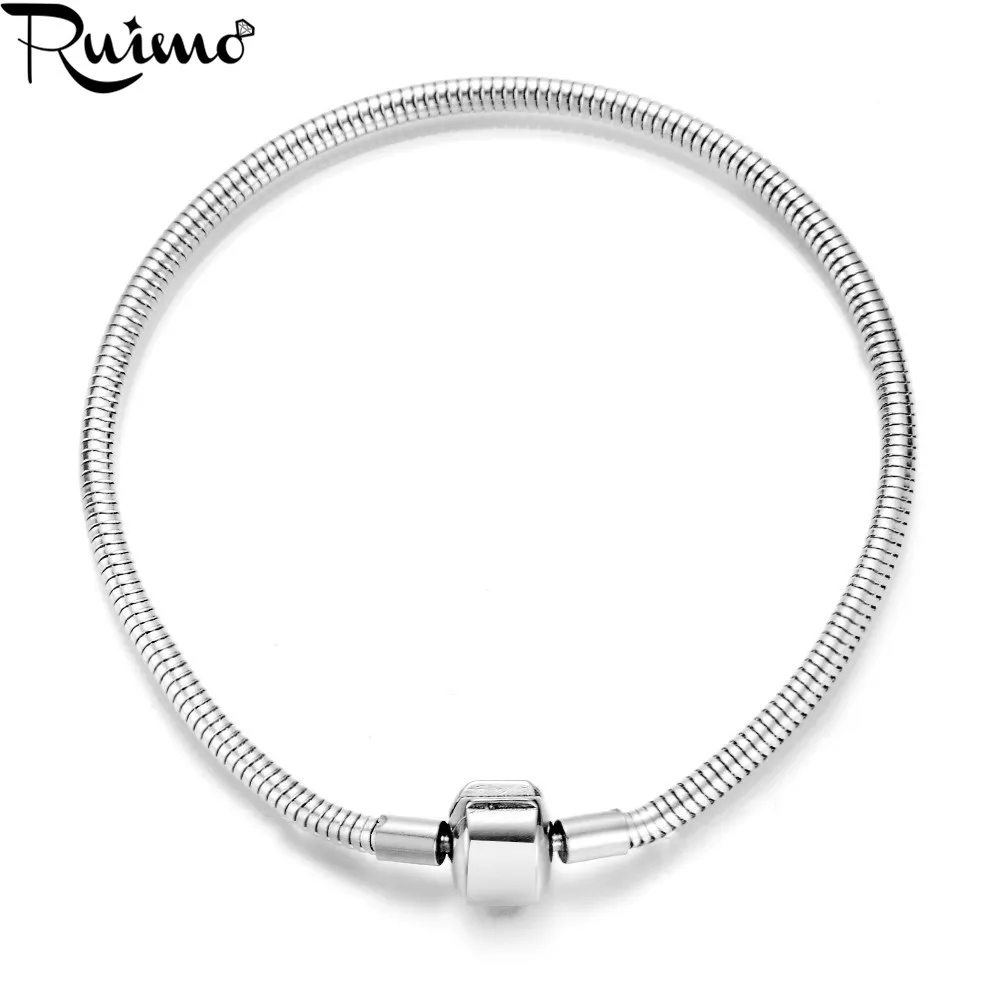RUIMO 5 шт. Змеиный браслет из нержавеющей стали оригинальная цепочка 17 21 см
