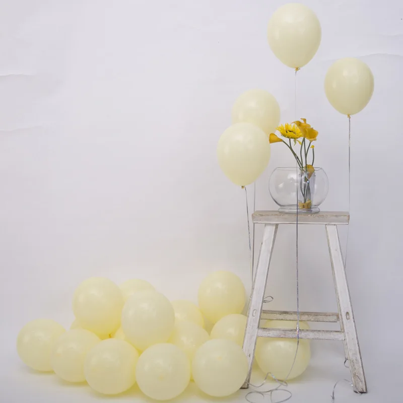 Yellow 20 шт./упак. милые Цвет Макарон воздушных шаров из латекса одежда для свадьбы, дня рождения Baby Shower украшения дома шаров номер макета расходные материалы - Цвет: Yellow