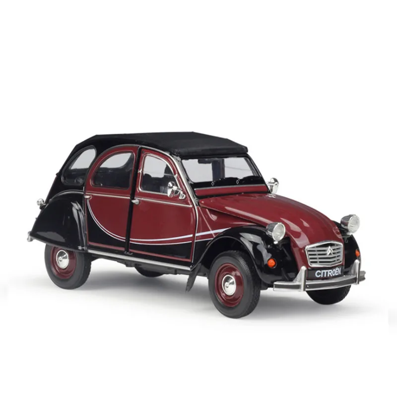 Red 1:24 Масштаб металлический сплав классический автомобиль литья под давлением модель CITROEN 2CV 6 Charleston игрушка Коллекция игрушек для детей - Цвет: Red
