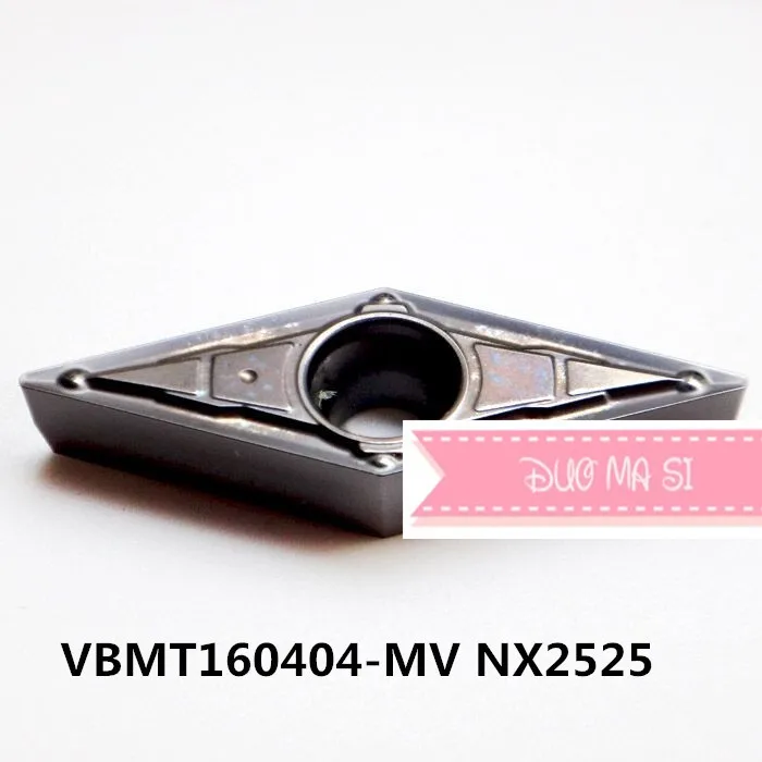 

10 шт. VBMT160404-MV NX2525/VBMT160408-MV NX2525, твердосплавная вставка для токарного держателя инструмента, ЧПУ, станок, штанга расточки