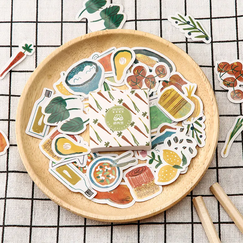 40 шт./кор. отдыха летняя Серия чехлов для Стикеры клей Бумага Decora diy Подарочная