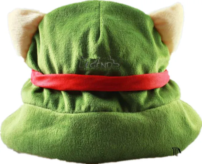 Free shipping 10 pcs/lot Temo Cosplay Cute Plush Cotton Hat the Swift Scout cap Games Green Temo hat caps TMO Beanies