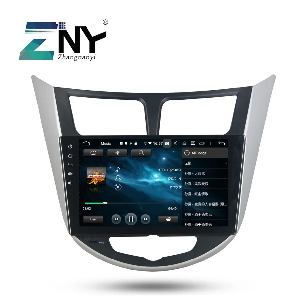 9 &quotips 2 Din Android 0 автомобильный стерео для Hyundai Solaris Verna Accent I25 компактное минирадио