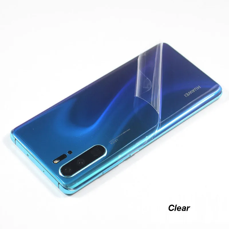 Clear 3D карбоновая пленка для телефона наклейка для HUAWEI P30 Pro P20 Lite mate 20X20 Pro HONOR 8X9 10 Lite V10 - Цвет: Clear