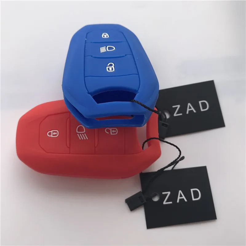 Силиконовый чехол для ключей ZAD держатель Peugeot 308 408 508 2008 3008 4008 5008 умный с