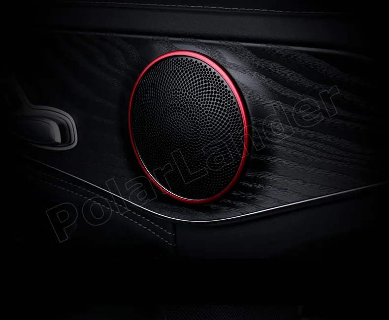 4 шт. 2 вида цветов кольцо для автомобиля стерео динамик крышка панель аудио Рог