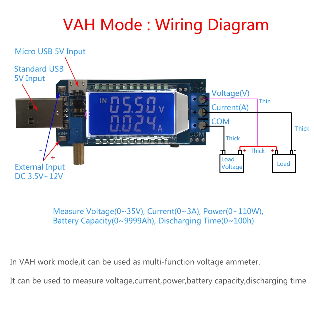 Повышающий понижающий преобразователь Φ 5V до 3 5 V/ 9V/12V LCD USB модуль питания