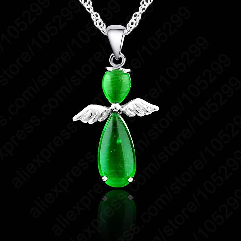 

Fast Ship 925 Silver Stamped Pure 925 Silver Sith Covered Opal Cat's Eye Stone Earrings Pendant Necklace Jewelry Sets