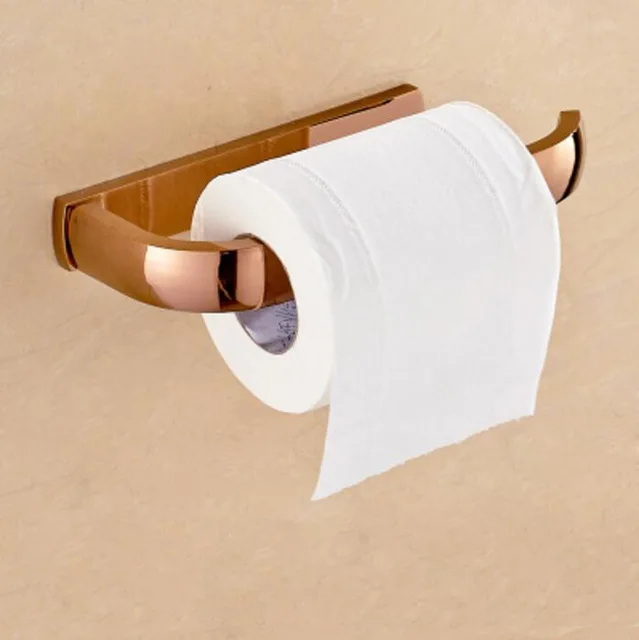 paper holder Набор оборудования для ванной комнаты, латунный держатель бумаги, полотенцесушитель, вешалка для полотенец, держатель для туалетной щетки, угловая полка аксессуары для ванной комнаты Набор - Цвет: paper holder