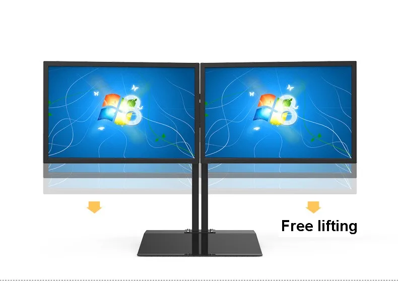 Полное вращение 15 &quot 27&quot двойной экран монитор держатель LCD телевизор крепление