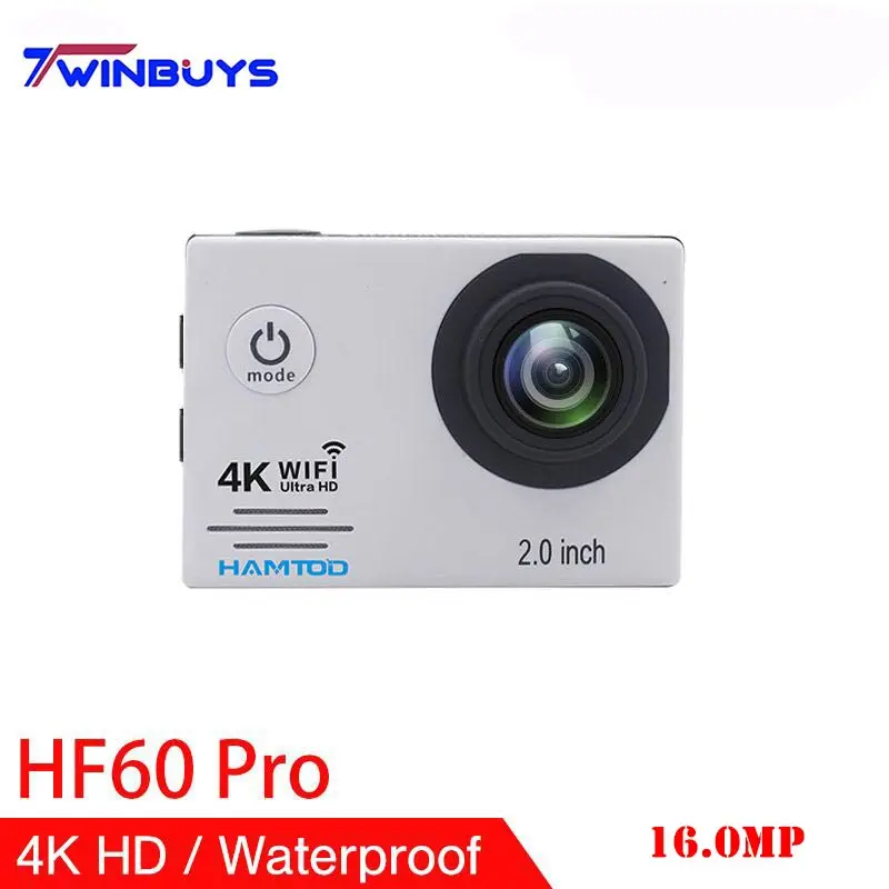 HAMTOD HF60 Pro 4K WiFi Экшн камера 2 0 дюймов ЖК дисплей Дайвинг Водонепроницаемая мини