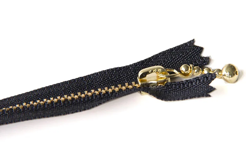 1 шт. YKK 3# золотой зуб металлическая молния закрытый конец не замок DIY сумка кошелек Zipppers Лоскутные аксессуары