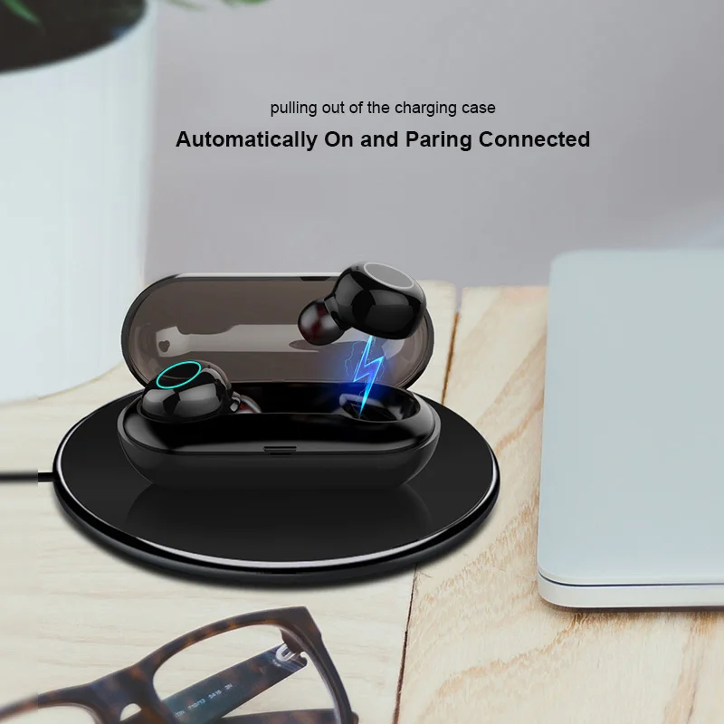 Беспроводные наушники Bluetooth гарнитура с сенсорным управлением шумоподавление IPX