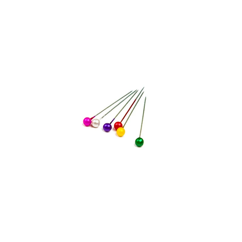 40pcs/ lot 3.5cm Multicolor Mini Round Bead Shaped Hijab Stainless Steel Safety Pins DIY Positioning Garment Auxiliary Needles | Дом и сад