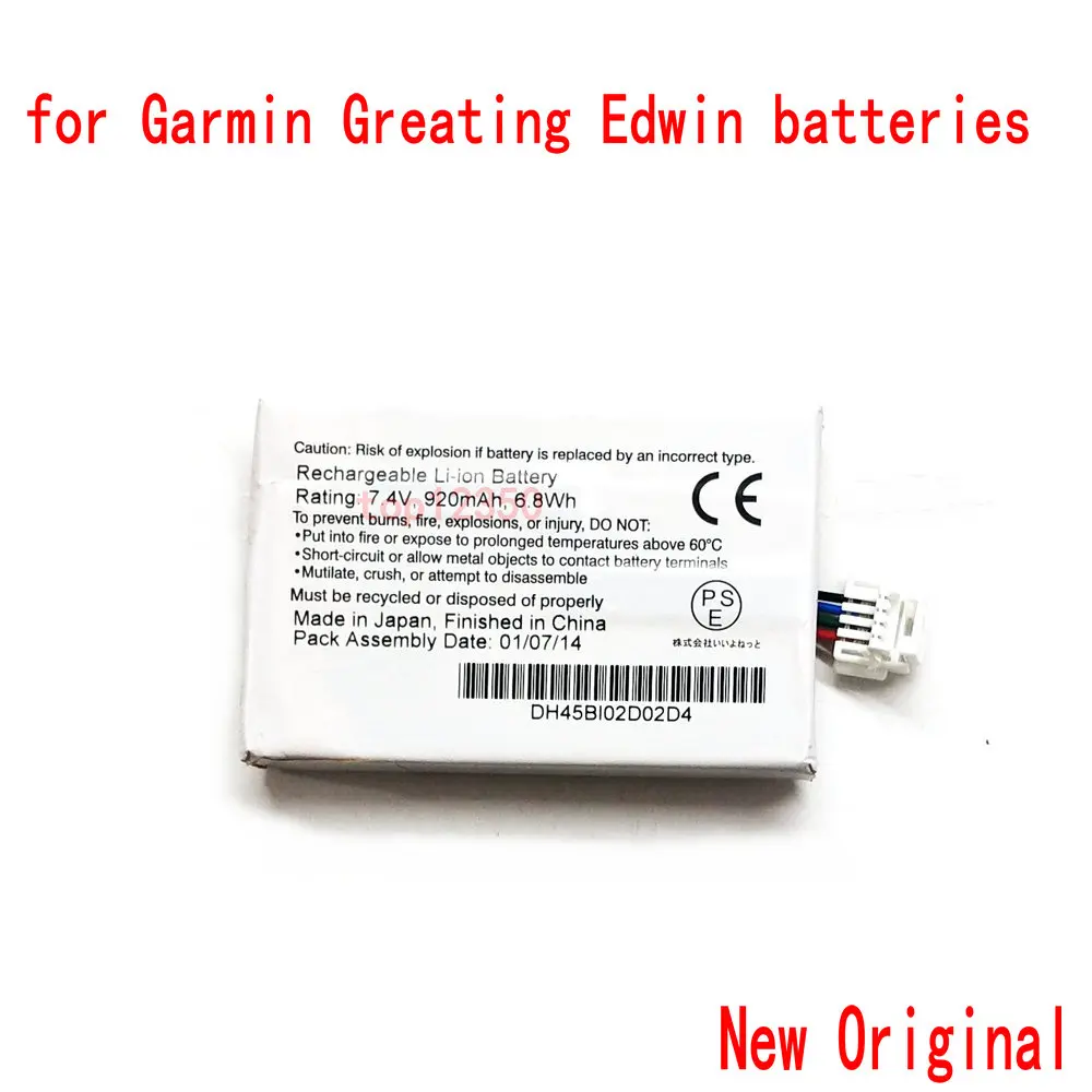 100% Новый оригинальный 7 4 В 6.8WH 920 мАч литий ионный аккумулятор для Garmin Greating Edwin BMW
