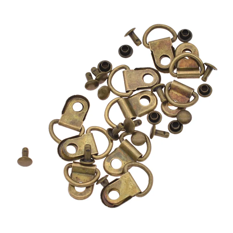 10pcs Leather Craft D-ring Buckle Metal Key Chain Belt Snap Hooks DIY Sewing Accessory | Дом и сад