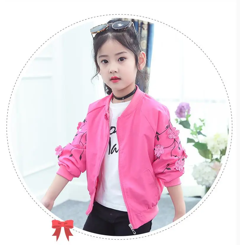 spring and autumn coat three-dimensional flowers embellished embroidery to satisfy the girl's princess dream. | Детская одежда и
