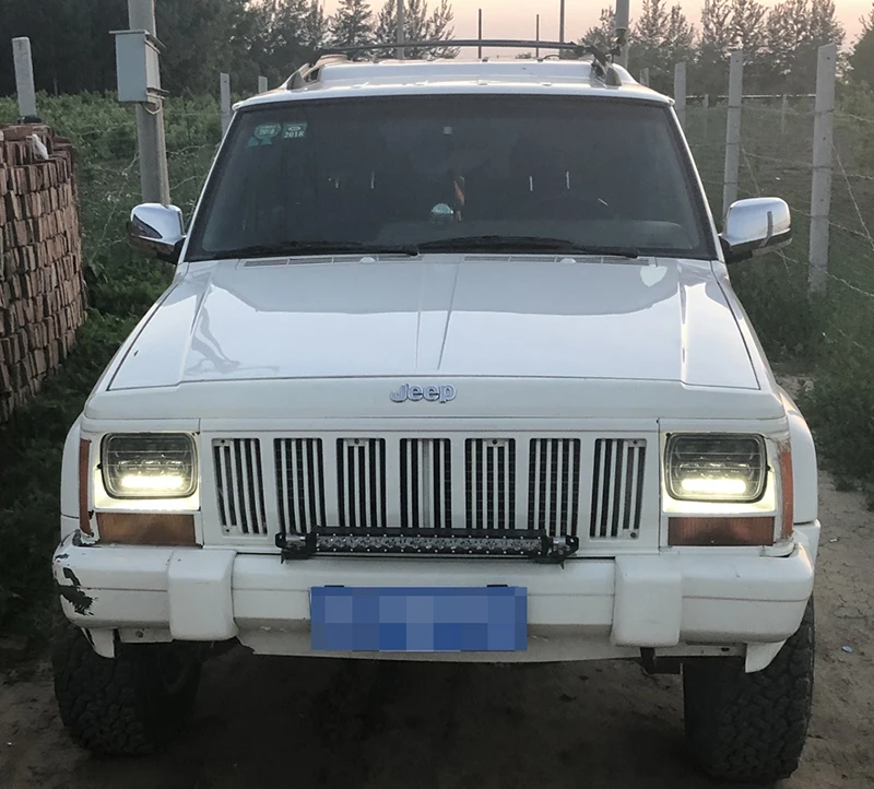 2 шт. 7x6(5x7) 60 Вт квадратный высокий уровень 7 дюймов светодиодный фонарь для автомобилей с DRL Подходит для Chevrolet Astro, для Jeep Cherokee XJ