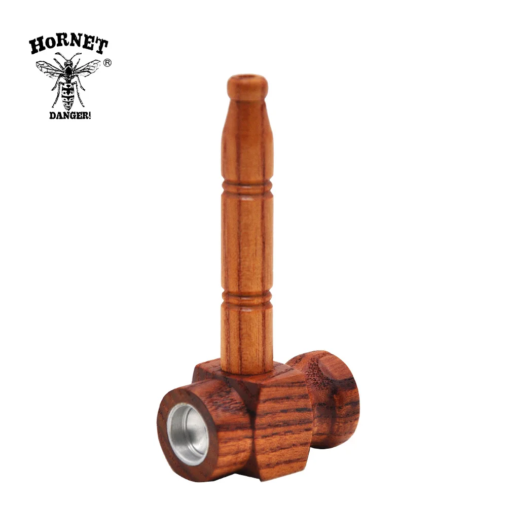 HORNET трубка для курения в форме молотка деревянная курительная ручной работы 100 мм