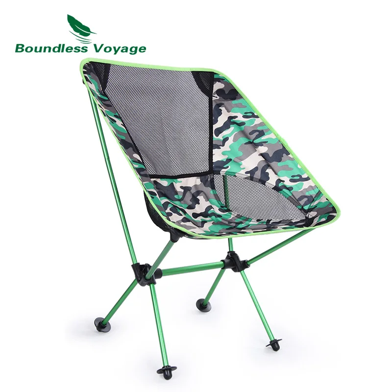 Camouflage green Boundless Voyage складное кресло на улицу рыболовное кресло с сумкой для переноски сверхмощный Кемпинг пляжное сиденье для кемпинга для рисования пикника барбекю - Цвет: Camouflage green