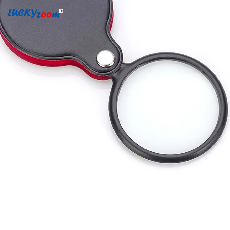 Luckyzoom ручная Лупа увеличительное стекло es портативный складной карманный