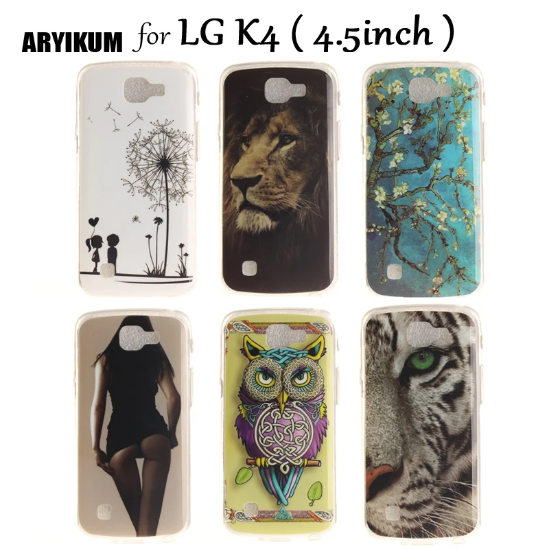ARYIKUM силиконовый чехол для LG K4 K 4 4G Lte X230 K120E K121 5 дюймов LGK4 Чехол мобильного