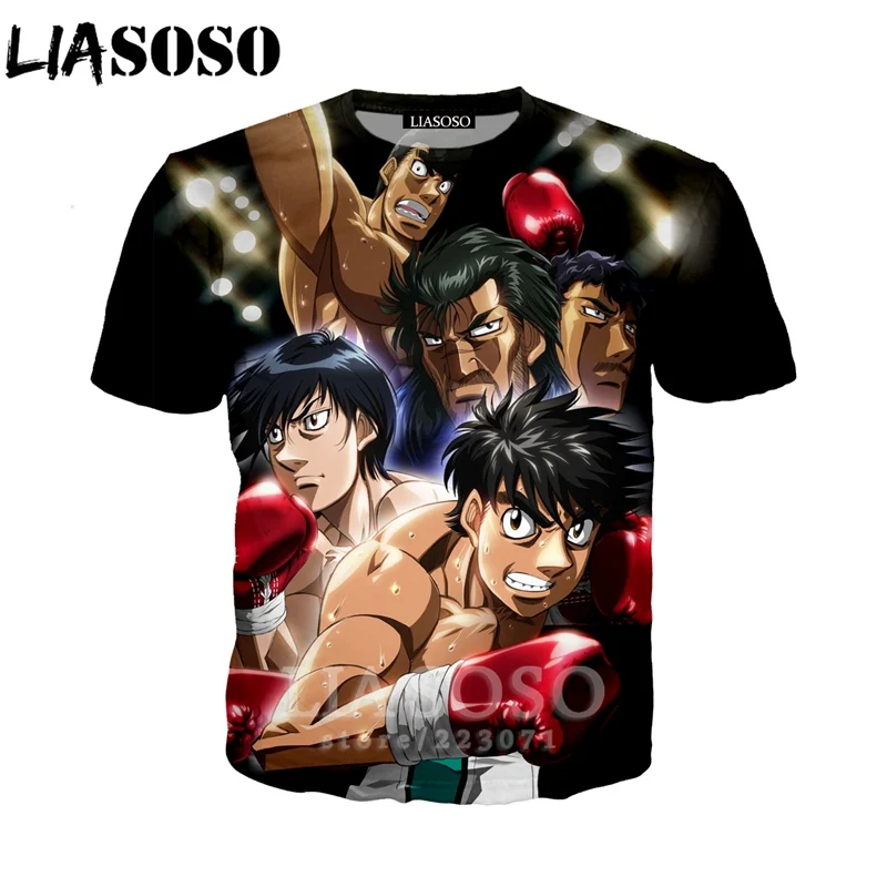 LIASOSO летняя новая модная мужская и женская толстовка с 3D принтом аниме Hajime no Ippo