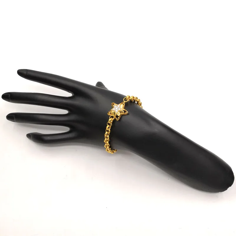 Звездная форма золотой браслет модный ювелирные изделия joyeria без tarnish yiwu женский