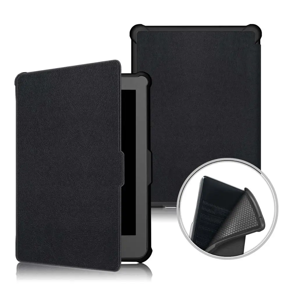 Для Kobo Clara Clear HD Ultra Slim Smart Cover ТПУ кожаный защитный чехол для kobo clara hoesje housse - Цвет: Clara HD TPU Black