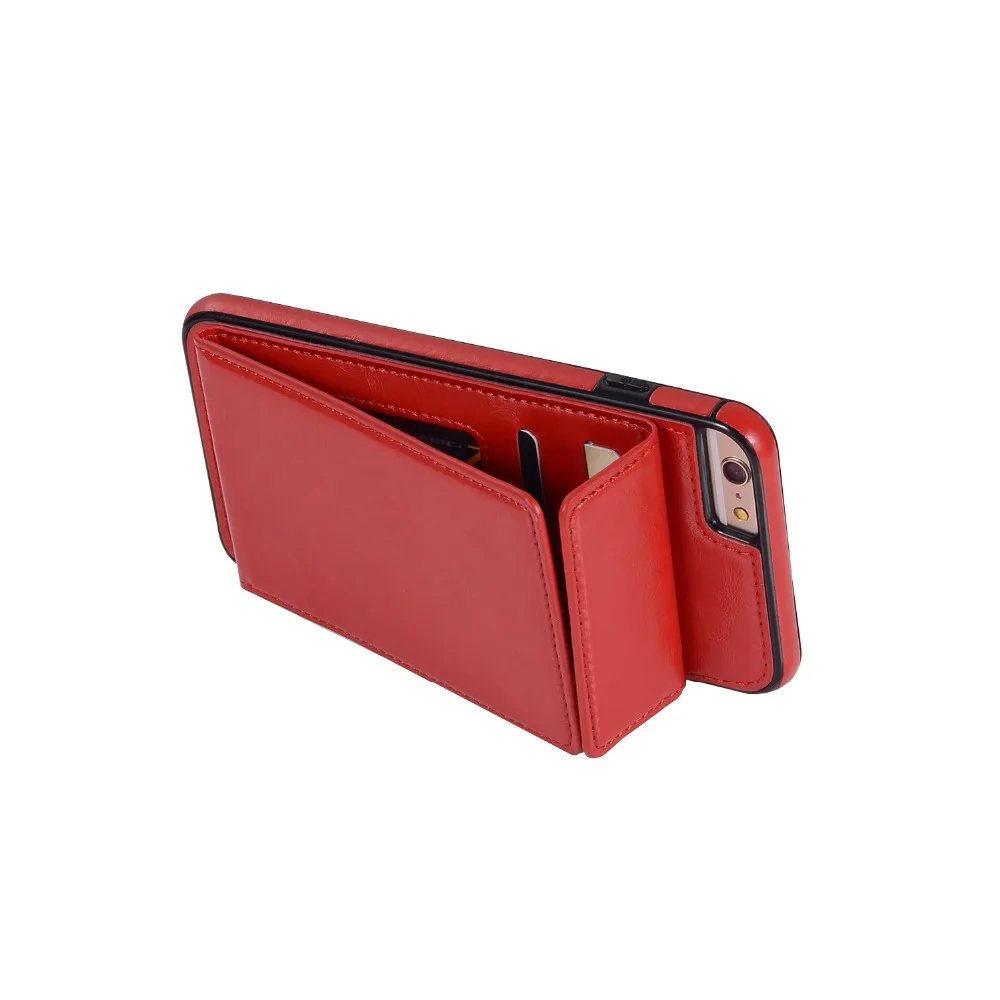 Модный кожаный чехол портмоне для iPhone5 6 7 8 Plus X XS Max XR Чехол сумка телефона с