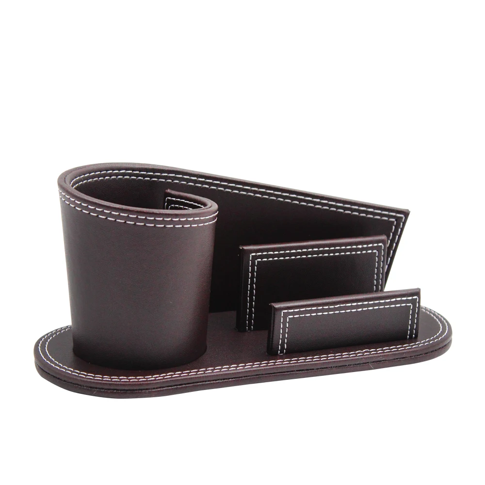 Творческий Искусственная кожа ручка коробки бизнес-держатель для карт