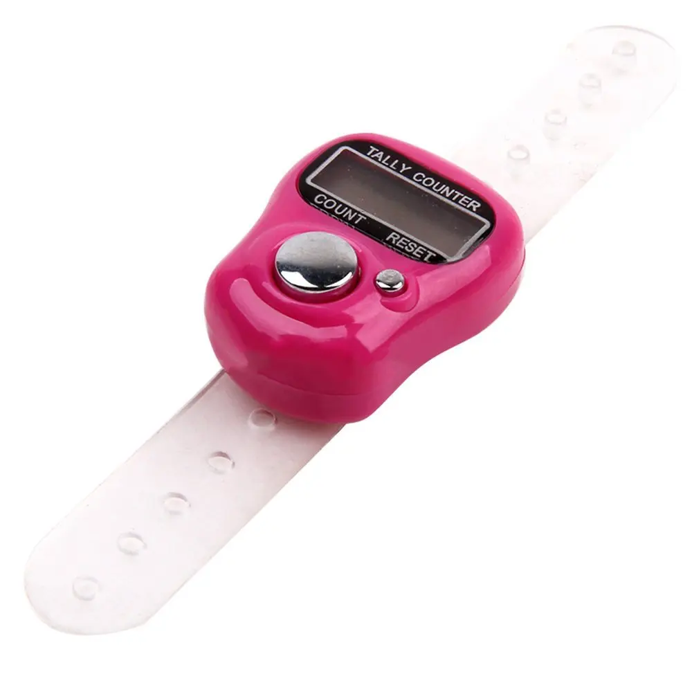 10 шт./лот талли электронной цифровой палец ряд стежка маркер счетчик жк медитация