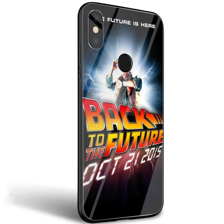Desxz BACK TO THE FUTURE Tempered Glass Case For Xiaomi MI 8 9 Lite A1 A2 Redmi Note 5 6 7 Pro 6A 4X Pocophone F1 Cover | Мобильные