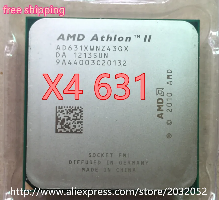 AMD II Athlon X4 631 четырехъядерный процессор CPU fm1 2 6G 4M (работающий 100% бесплатная