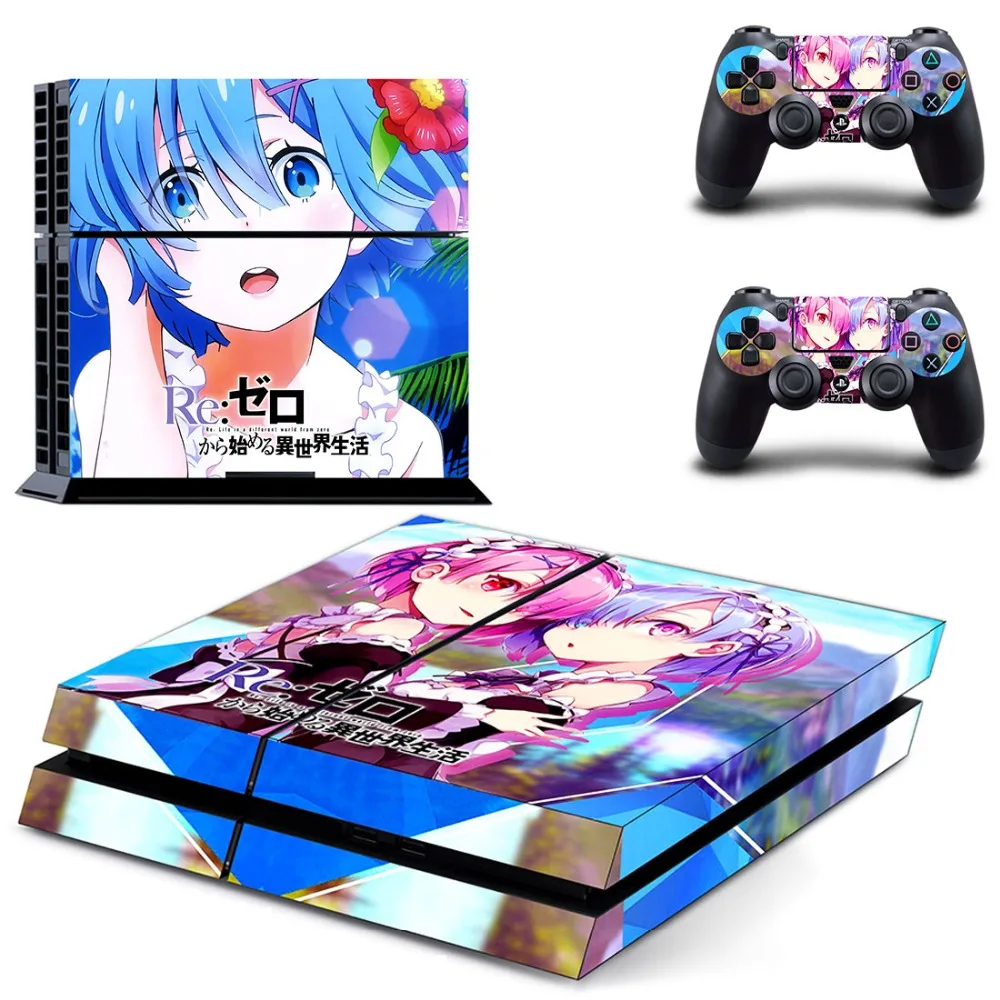 Аниме милая девушка RE Life в другом мире от Zero Rem PS4 наклейка для Playstation 4 Наклейка