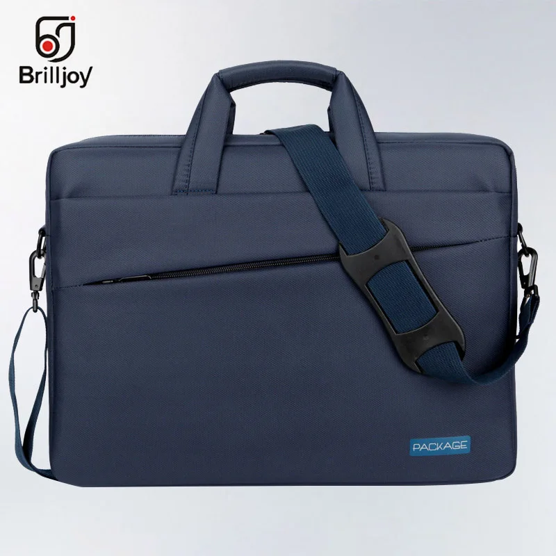 Blue 15 inch Brilljoy водонепроницаемый портфель сумка для ноутбука 13 14 15 17 дюймов Компьютерная деловая дорожная Мужская и женская сумка-мессенджер для ноутбука - Цвет: Blue 15 inch