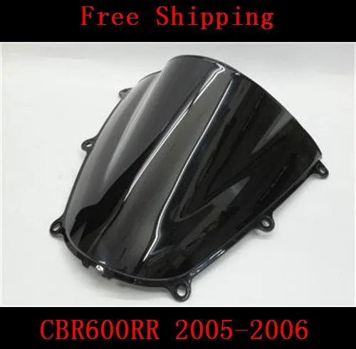 Для Honda CBR600RR 2005-2006 CBR600 CBR 600RR 600 мотоцикл двойной пузырь лобовое стекло черный |