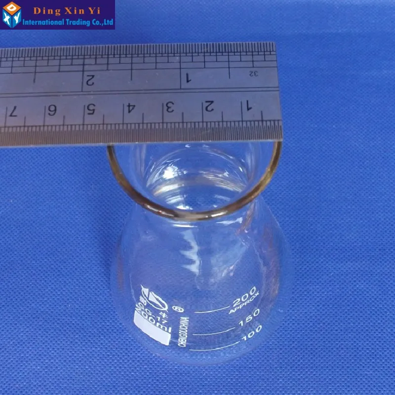 Стеклянная колба Erlenmeyer (4 шт./лот) 200 мл стеклянная коническая лабораторное