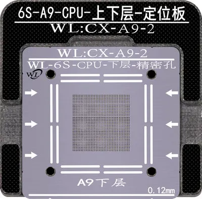 A9 Upper And Lower For iPhone 5/6/6S/7/8 Plus X XS MAX XR A8 A9 A10 A11 A12 CPU Ram Upper Lower Plant Tin Steel Mesh BGA Reballing Stencil Template - Цвет: A9 Upper And Lower