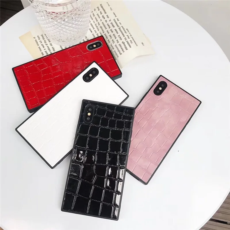 Чехол из крокодиловой кожи для iPhone X 6 S 7 8 Plus чехол телефона Роскошный Мягкий