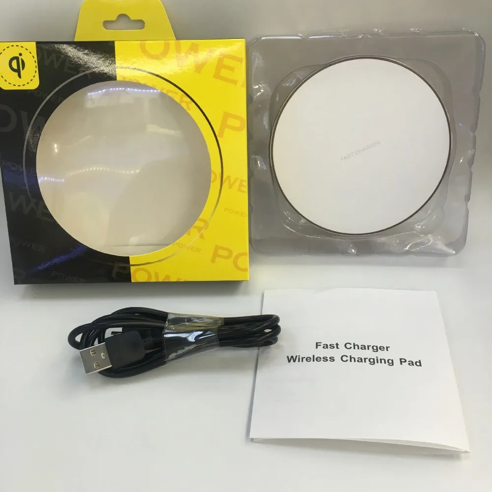 40 шт./лот новый стиль металлическая Беспроводная зарядная площадка для iPhone X Qi