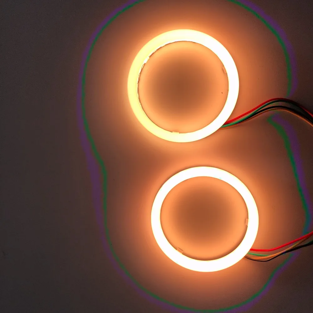 2 шт. RGB Универсальный Автомобильный led Ангельские Глазки хлопковый свет halo Кольцо