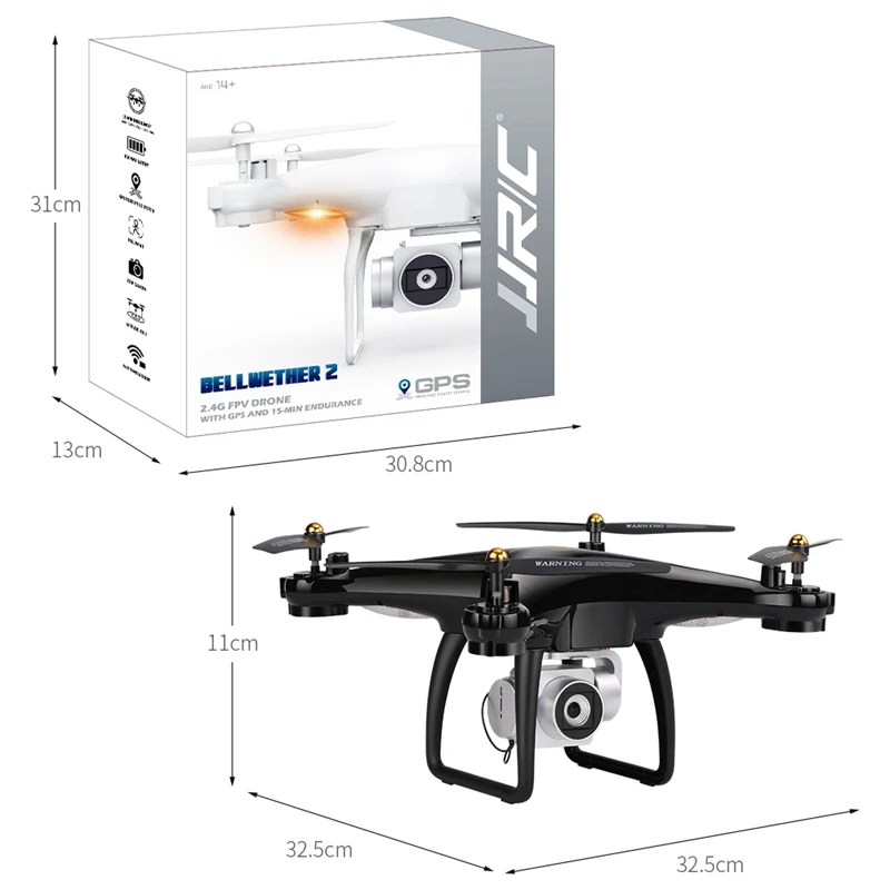 Новейшее обновление JJRC H68G Rc Дрон с широкоугольной камерой 1080P WiFi FPV
