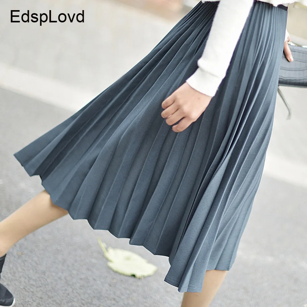 Edsplovd 2018 Для женщин новые модные юбка элегантный высокого качества OC118|Женские